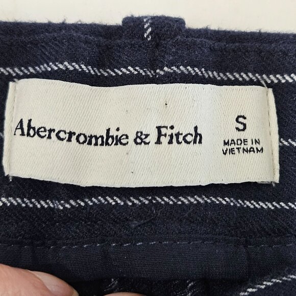 Abercrombie & Fitch Sloane Wide Leg Pants Size Small Navy White Striped Preppy - Picture 5 of 11